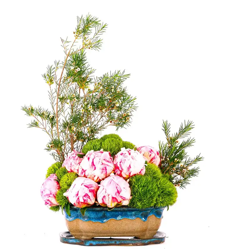Art of Ceramic Series - Mix Şakayık (Peony) Tasarım - Bitlis çiçek siparişi