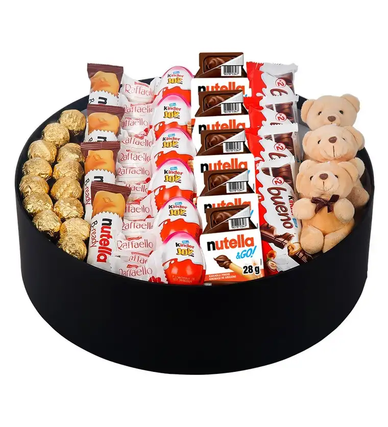 Dev Kutuda Mini Ayıcıklı Gourmet - Adana çiçek siparişi