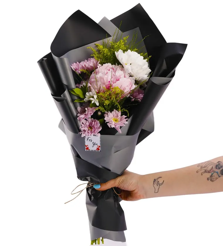 For You Mix İthal Şakayık Buketi - Pembe - Burdur çiçek siparişi