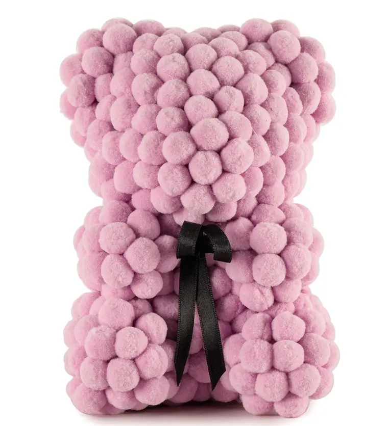 Little Teddy Pompom Bear - Lila Ponpon Ayıcık - Aksaray çiçek siparişi