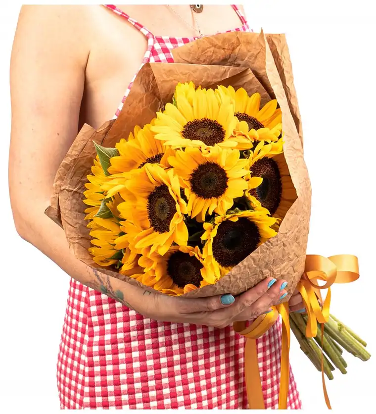 Natural Serisi - Gün Işığım Ayçiçeği Buketi - Burdur çiçek siparişi