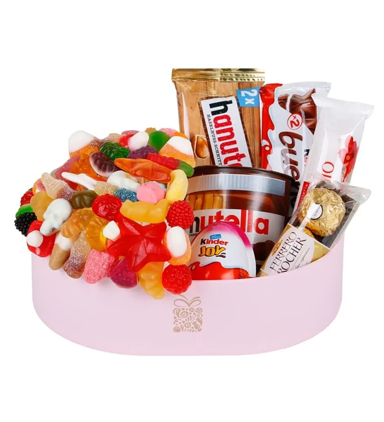 Pembe Deluxe Jelly&Çikolata Kutusu - Bartın çiçek siparişi
