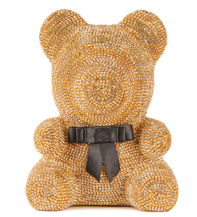 Teddy Diamond Bear - Gold Pırlantalı Ayıcık - Aksaray çiçek siparişi