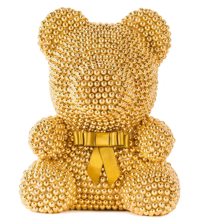 Teddy Pearl Bear - Gold İnci Ayıcık - Aksaray çiçek siparişi