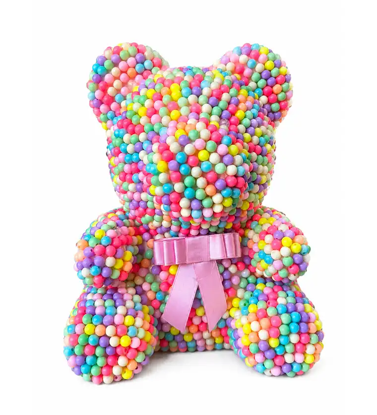 Teddy Pearl Bear - Renkli İnci Ayıcık - Aksaray çiçek siparişi