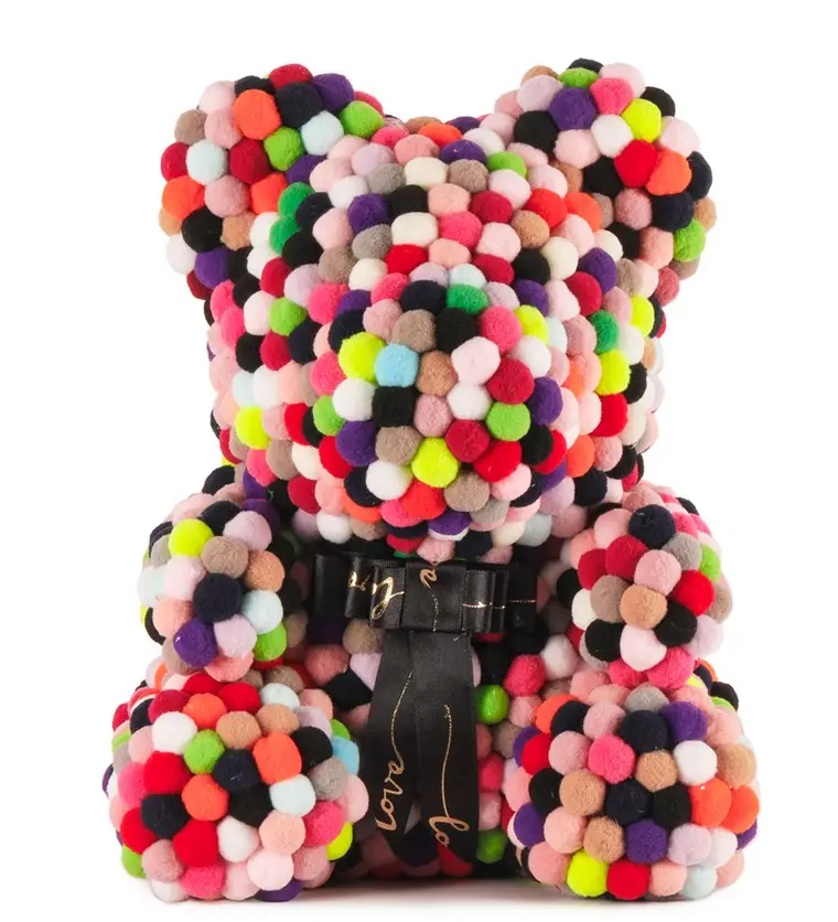 Teddy Pompom Bear - Renkli Ponpon Ayıcık - Aksaray çiçek siparişi