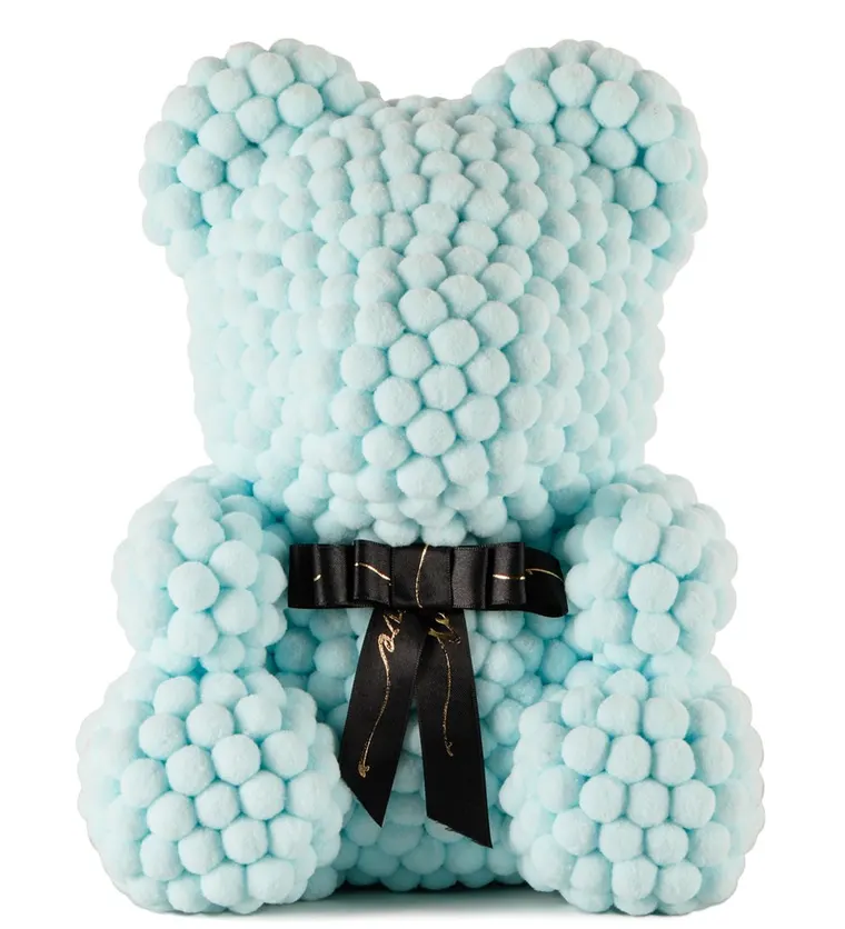 Teddy Pompom Bear - Turkuaz Ponpon Ayıcık - Aksaray çiçek siparişi