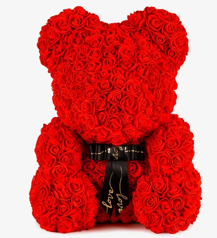 Teddy Rose Bear - Kırmızı Gül Ayıcık - Aksaray çiçek siparişi